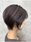 モノトーンマット×ショート