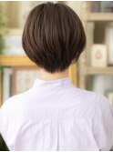 ■黒髪アッシュブラック美髪丸みショート314浦和20代30代40代