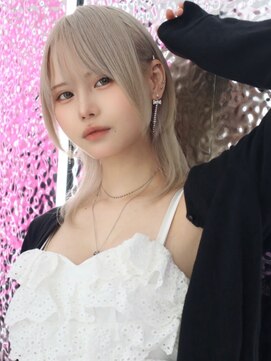 リアイス(Re:ICE) ホワイトミルクティーグレージュ中性ウルフ