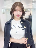 アルバム 渋谷パルコ(ALBUM) くびれミディおくれ毛顔周りレイヤー韓国ヘア_F40036