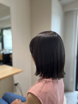 ソイクフ 四条大宮店(SOY-KUFU) 20代30代40代◎似合わせカット暗めカラー切りっぱなしボブ