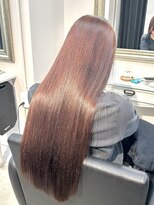 ソワンドゥブレスシエン 堀江店(soin de brace CIEN)&nbsp;顔周りレイヤー韓国×ロング×柔らかグレー