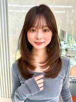 アフロートリノ(AFLOAT Leino)&nbsp;結べるミディアムレイヤー　薄め前髪