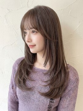 髪質改善カラーアッシュベージュ