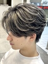 レタッチバイフィフス 大阪梅田(RETOUCH by fifth)&nbsp;梅田フェザーパーマニュアンスパーマメンズハイライトカラー◆