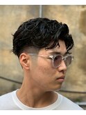 ウェーブパーマ　大人barber