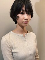 サンプラス(san+)&nbsp;ナチュラルレイヤーショート　ブラックショート