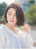 NORA【ERI】ワンカールデジタルパーマ◎スタイリング1分小顔ボブ