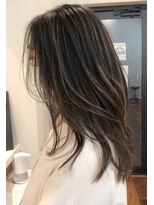 ネックス 表参道本店(nex)&nbsp;nex表参道　白髪ぼかし　ハイライト　アッシュ