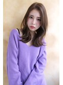 パープルブラウン_エアリーミディショートパーマ_6