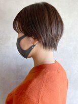 アイティーバイアルバム 松戸店(IT by ALBUM)&nbsp;耳掛けショート_マッシュショートカーキグレージュ_ba323101