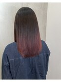 ◎グラデーションカラーレッドカラー20代オススメ河内長野千代田