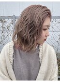 ミルクルティーベージュ_ダブルカラー_なみなみウェーブ