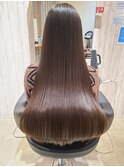 プロテストリートメントブラウンロングナチュラルツヤ髪