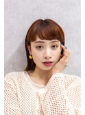 切りっぱなしボブ/外はね
