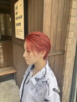 カフェアンドヘアサロン リバーブ(cafe&hair salon re:verb) 赤髪のシャンクスカラー