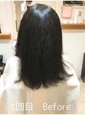 カット髪質＆頭皮改善ストレートエステ