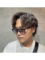 アッシュ 二子玉川店(Ash)&nbsp;ツイストスパイラルパーマツーブロックメンズマッシュメンズヘア