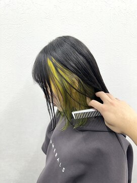 グルグル 下総中山店(GULGUL) イエロー×ネイビーカラー【野村翼】