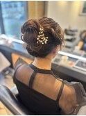 結婚式ヘアセット/高めアップスタイル