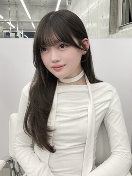 エヌアイ オモテサンドウ(ni omotesando) ブリーチなしダブルカラー★くすみオリーブベージュ上野