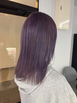 ナンバー 竪町(number+)&nbsp;透明感抜群♪20代30代ダブルカラーブリーチオディープラベンダー