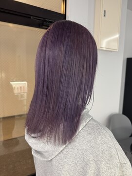ナンバー 竪町(number+) 透明感抜群♪20代30代ダブルカラーブリーチオディープラベンダー