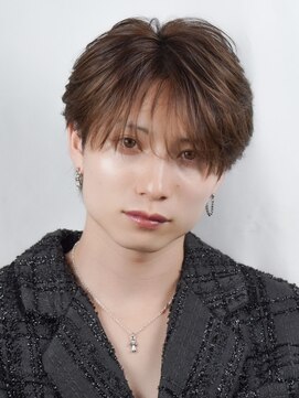 オーシャントウキョーシブヤ(OCEAN TOKYO shibuya) シースルーマッシュフェザーパーマアッシュブラウンツーブロック