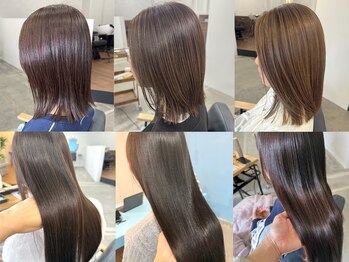 オアシス アン(oasis-un)の写真/ミディアム・ロングもお任せを♪変化をつけたい方から綺麗に伸ばしていきたい方まで幅広くご来店☆