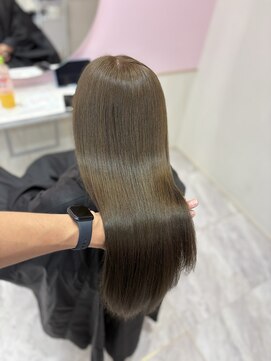 アディション 新宿(ADITION) ブリーチなしで叶える透明感艶髪ダブルカラー/髪質改善/新宿k