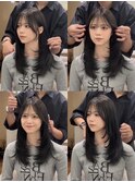 レイヤーカット/ワンホンヘア/韓国ヘア/顔まわり/大阪/梅田