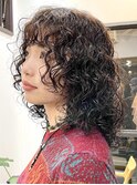 ミディアムパーマウルフパーマレイヤーパーマくるくるパーマ