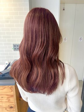 フリック 堺東店(FLICK) ピンクベージュ/ダブルカラー/ロング/堺東