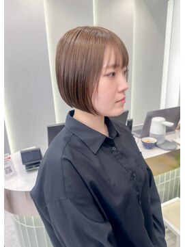 ロンドリゼル 札幌(Lond RiseL) オリーブグレー/前髪/ボブ/マロンベージュ/レイヤーカット/小顔