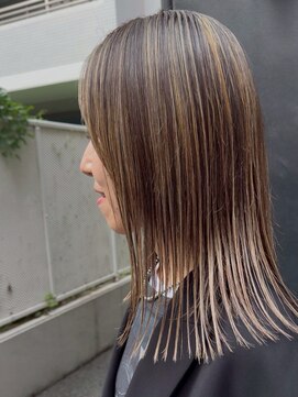 ケアブリーチハイライト[青山/表参道/白髪染め/白髪ぼかし]