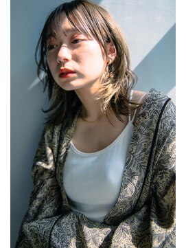 ジル 天神 福岡大名(ZEAL) 【ZEAL天神】外はねレイヤーボブ＋スモーキーアッシュ★New Open