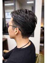 メンズ レオ 南森町店(men's LEO) 大人の王道アップバングショート