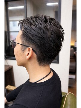 メンズ レオ 南森町店(men's LEO) 大人の王道アップバングショート