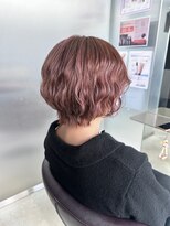 ファースト 東仙台店(first)&nbsp;ピンクベージュ・ショートボブ