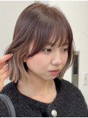 ボブ/顔周り/前髪/レイヤーカット/韓国風