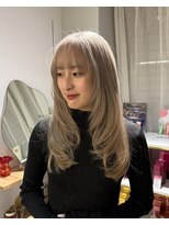 シプレ(cipre)&nbsp;ホワイトベージュ×レイヤーカット
