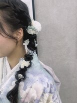 ヴィヒタ 川越 本川越(VIHTA.)&nbsp;サイド編みおろしヘアアレンジお呼ばれヘア川越本川越