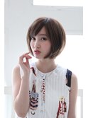 抜け感フリンジバング×クラシカルショートマッシュ
