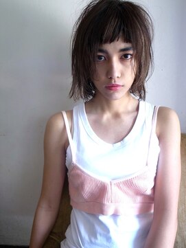 ピープル(people) 〔people〕ざっくり前髪×ウルフボブ×ハイライト