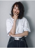 シースルーバング◎くせ毛風外ハネボブ《Kaoru》