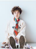 ショート 外国人の子供のようなくせ毛風パーマ【Belle表参道】