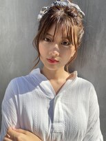 レオニード 表参道(LEONID)&nbsp;ストールを使った5分で出来る簡単ヘアアレンジ