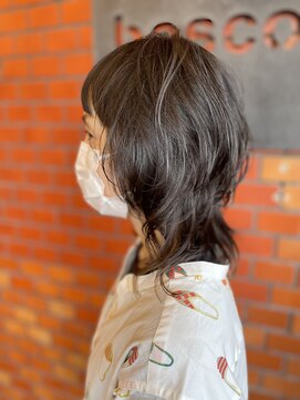 ボスコ 下北沢店(bosco) オン眉マッシュウルフ《koyama》