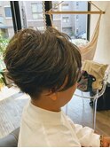 大人女性似合わせカット+白髪ぼかしハイライト