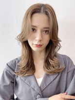 アイティーバイアルバム 松戸店(IT by ALBUM) 外ハネワンカール_ミニウルフテラコッタくすみブルー_28841